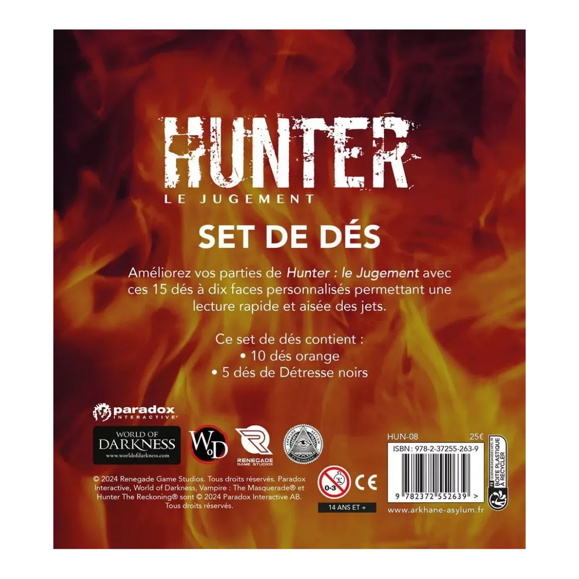 Hunter : Le Jugement - Set de Dés