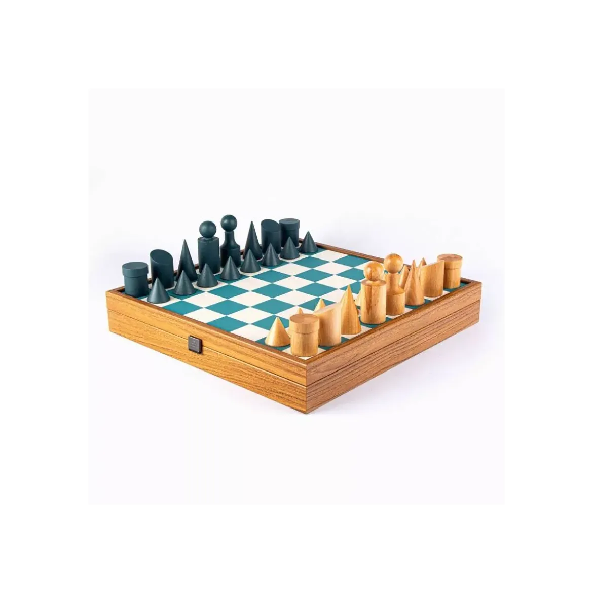 Jeu d'Échecs Bauhaus Bleu - 40 cm