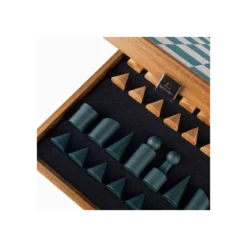 Jeu d'Échecs Bauhaus Bleu - 40 cm