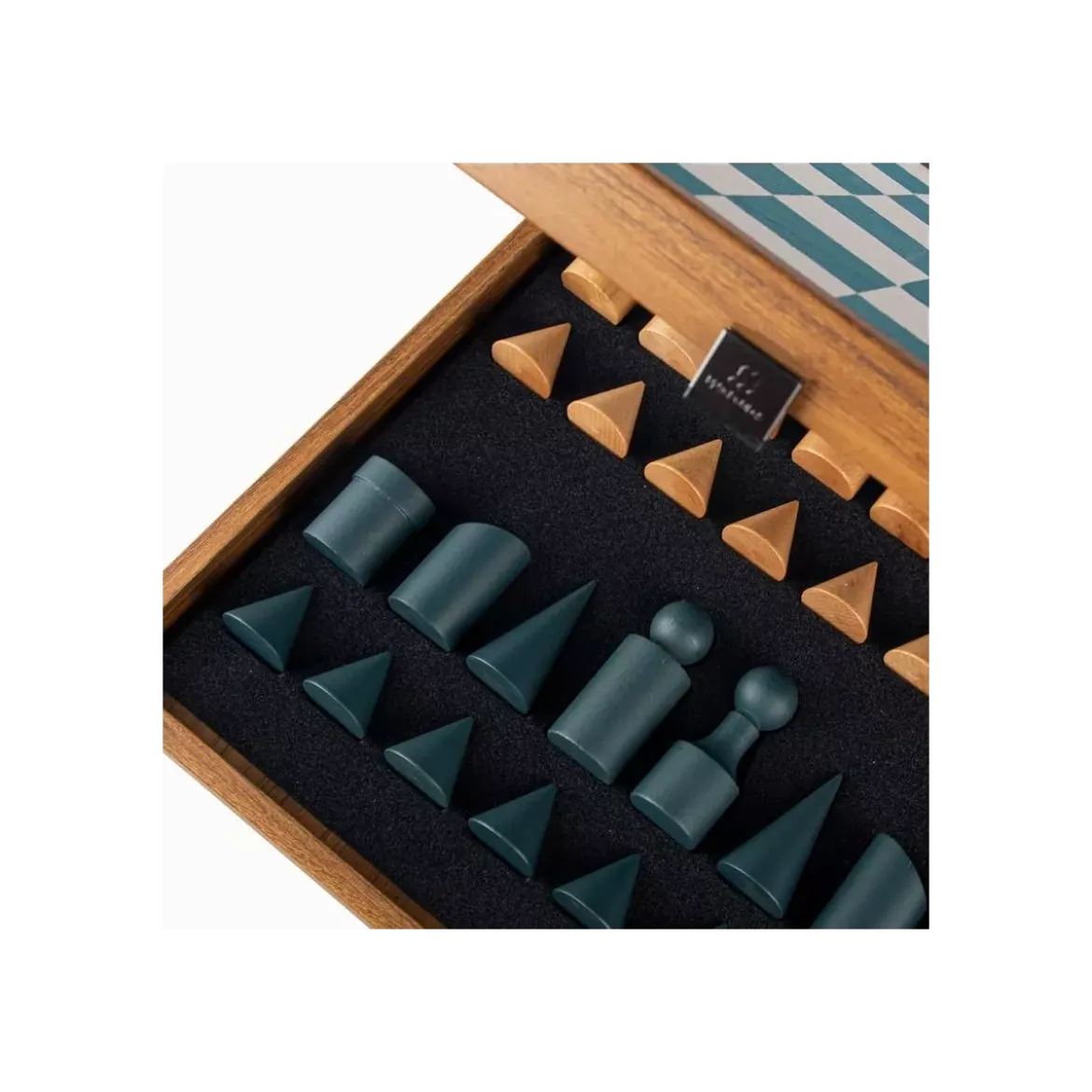 Jeu d'Échecs Bauhaus Bleu - 40 cm
