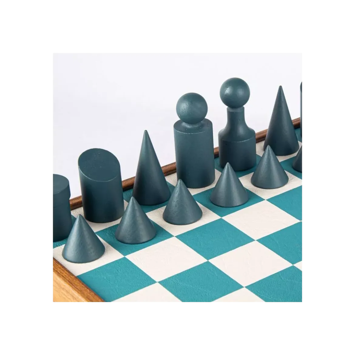 Jeu d'Échecs Bauhaus Bleu - 40 cm