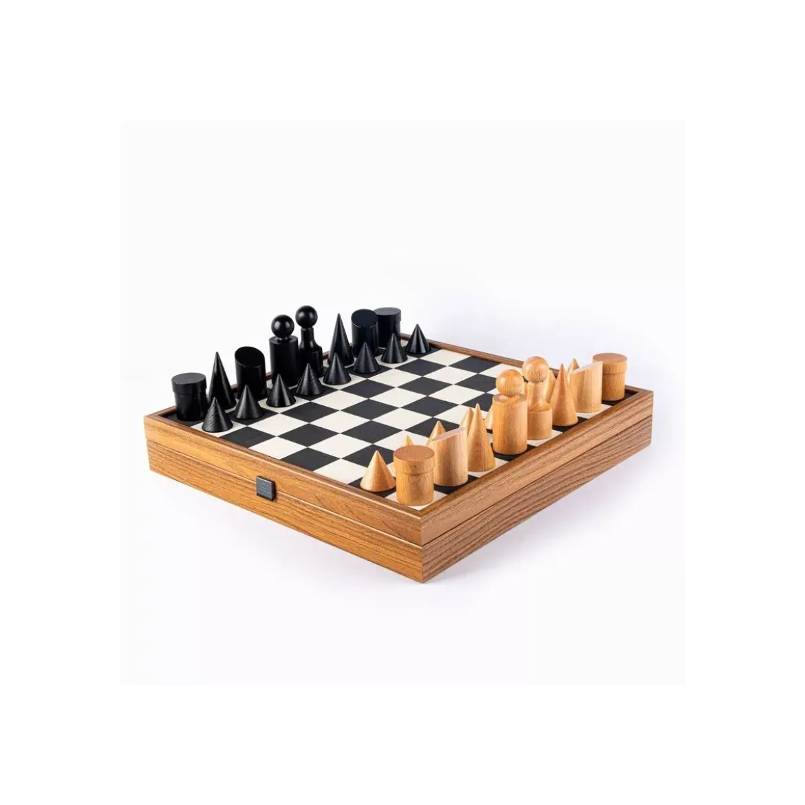 Jeu d'Échecs Bauhaus Noir - 40 cm