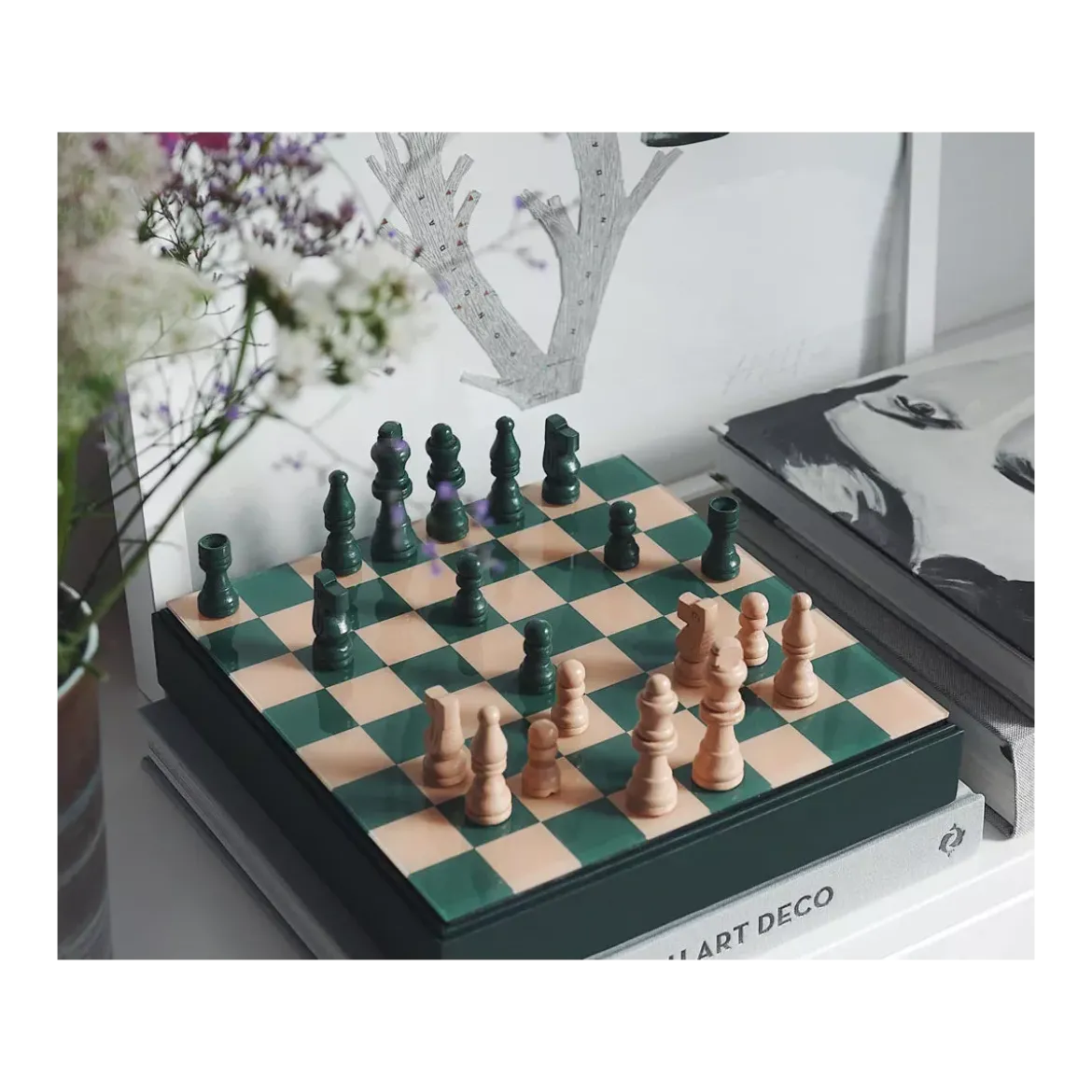 Jeu d'Échecs Classique Vert - Printworks Play