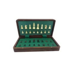Jeu d'Échecs Pliable et Magnétique - 18 cm