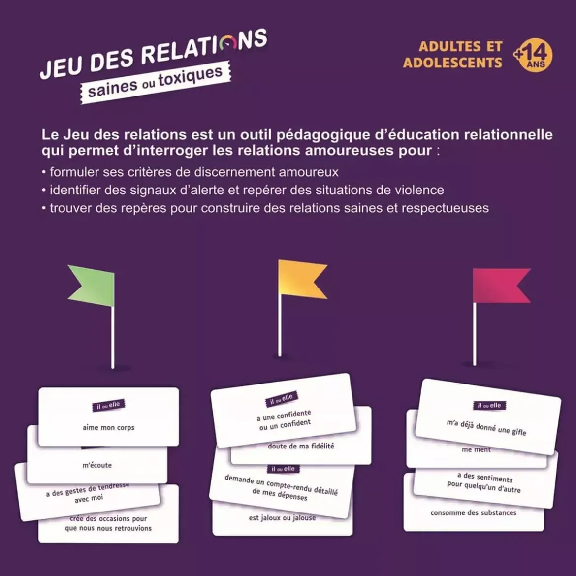 Jeu des Relations Saines ou Toxiques