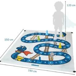 Jeu du Serpent Géant - XXL Giant Snakes & Ladders - Alldoro