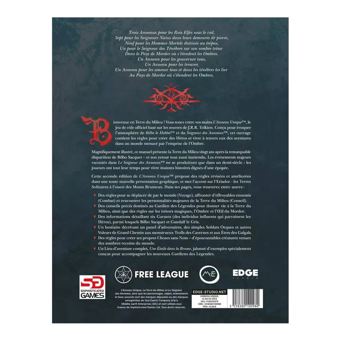 L'Anneau Unique - Livre de base