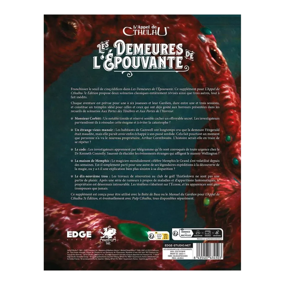L'Appel de Cthulhu : Les Demeures de l'Épouvante