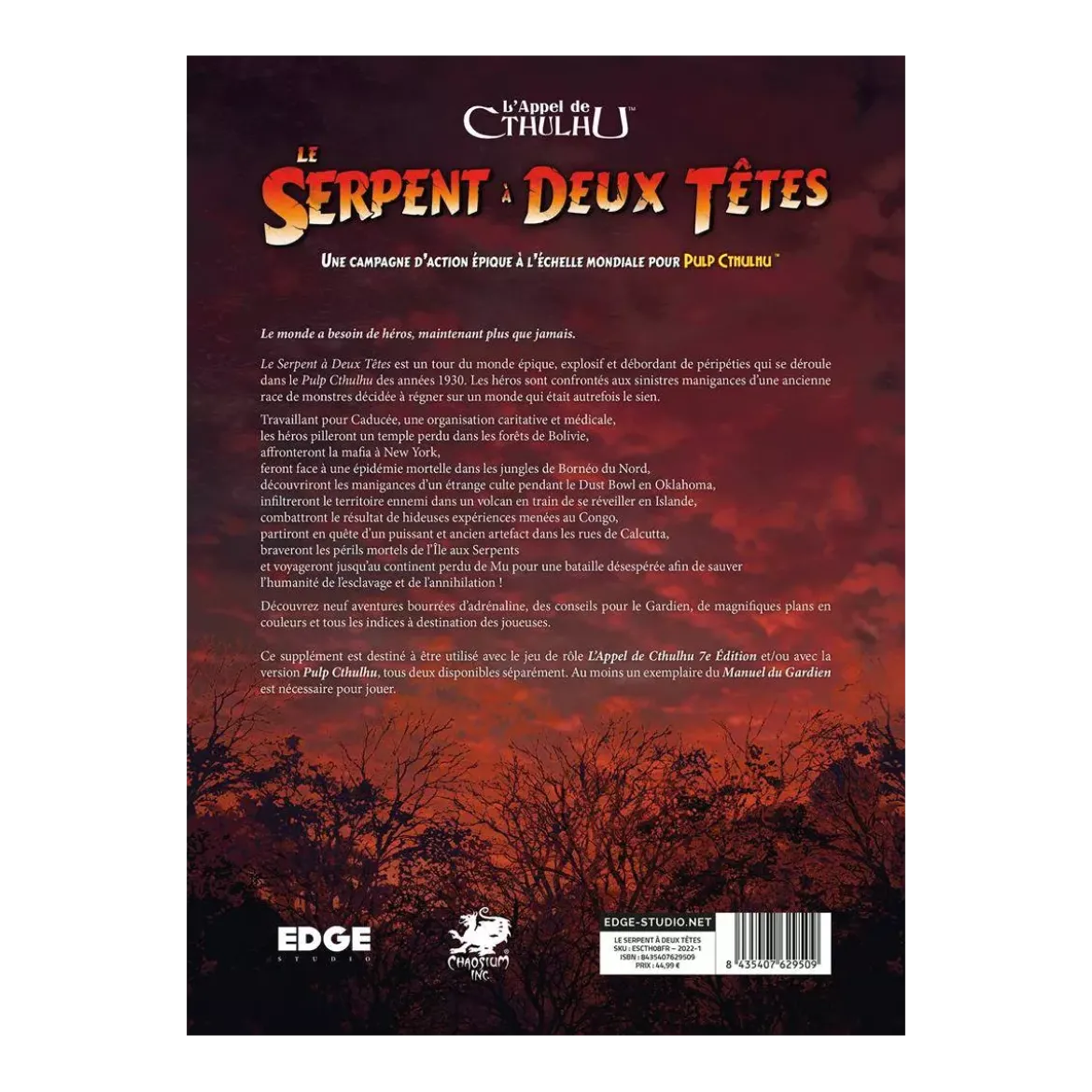 L'Appel de Cthulhu : Le Serpent à Deux Têtes