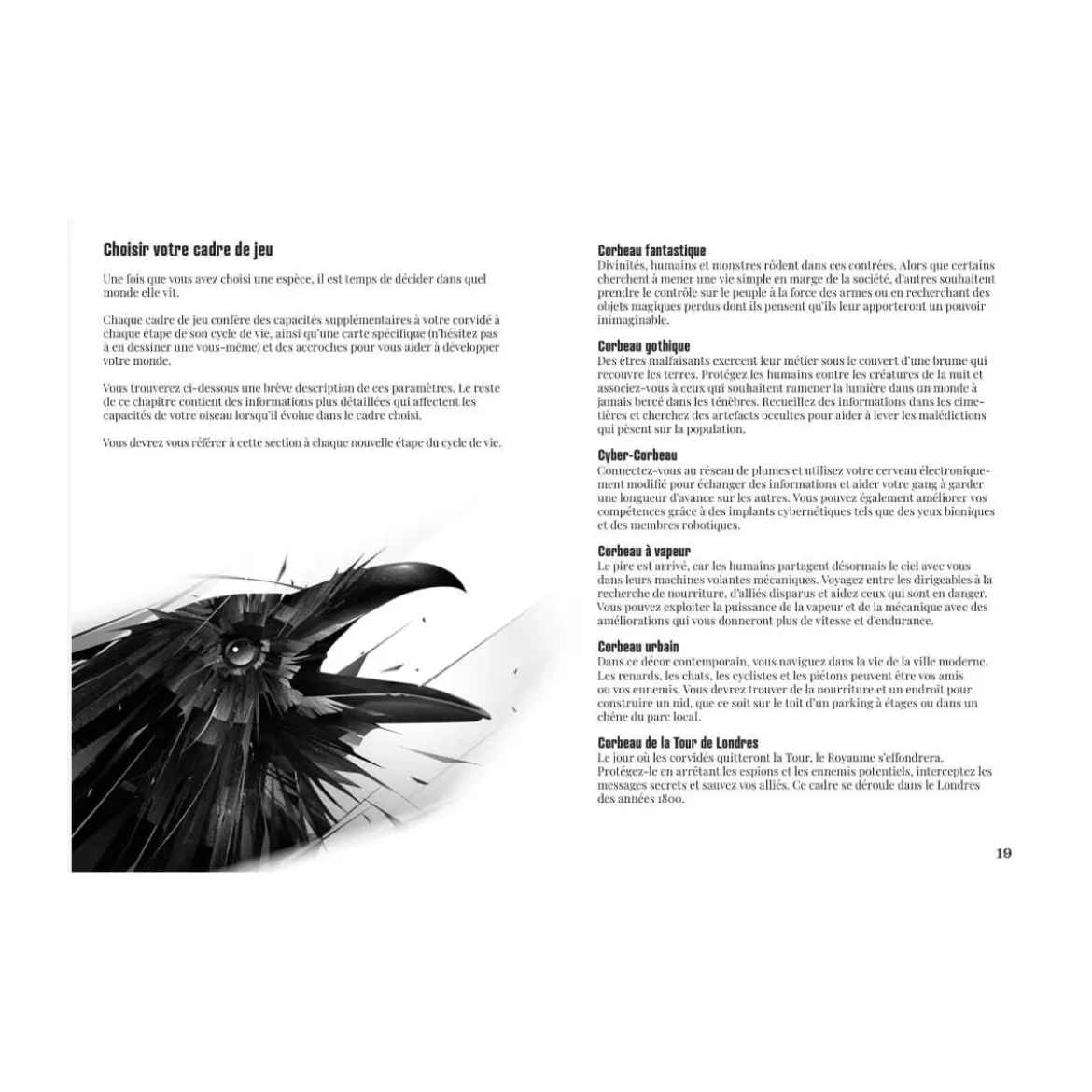 La Voie du Corbeau JDR - Le Jeu de Rôle Solo