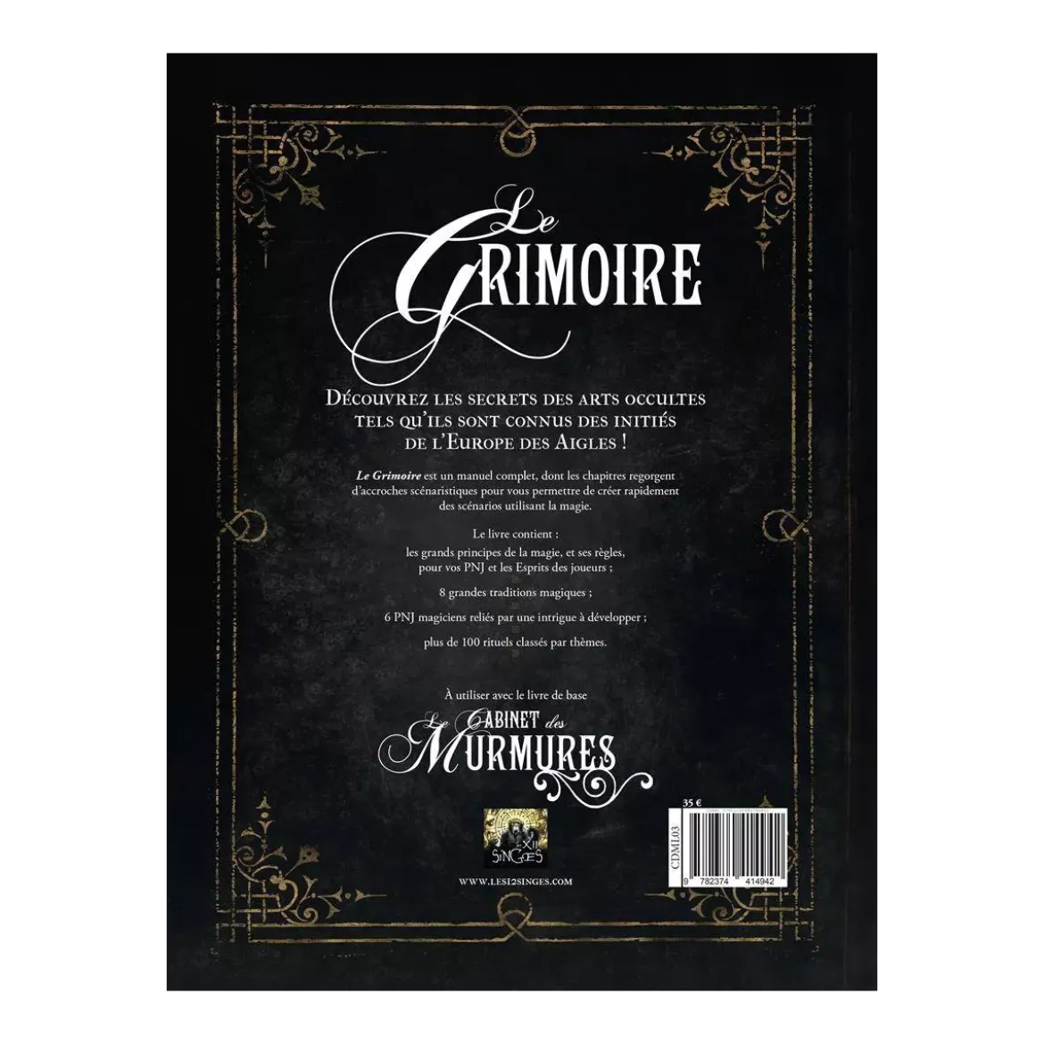 Le Cabinet des Murmures : Le Grimoire