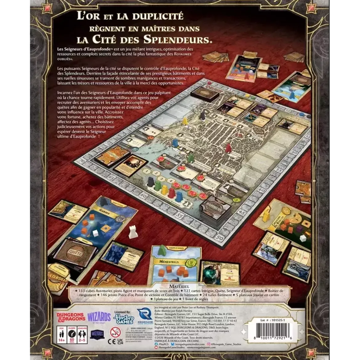 Les Seigneurs d'Eauprofonde - Jeu de Plateau