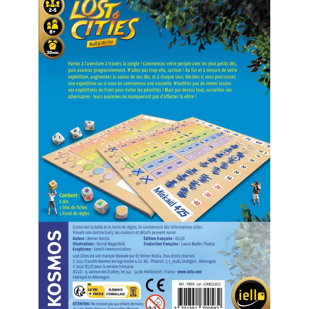 Lost Cities : Roll & Write