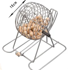 Loto et Bingo - Set complet : Bois et Métal - 18 cm