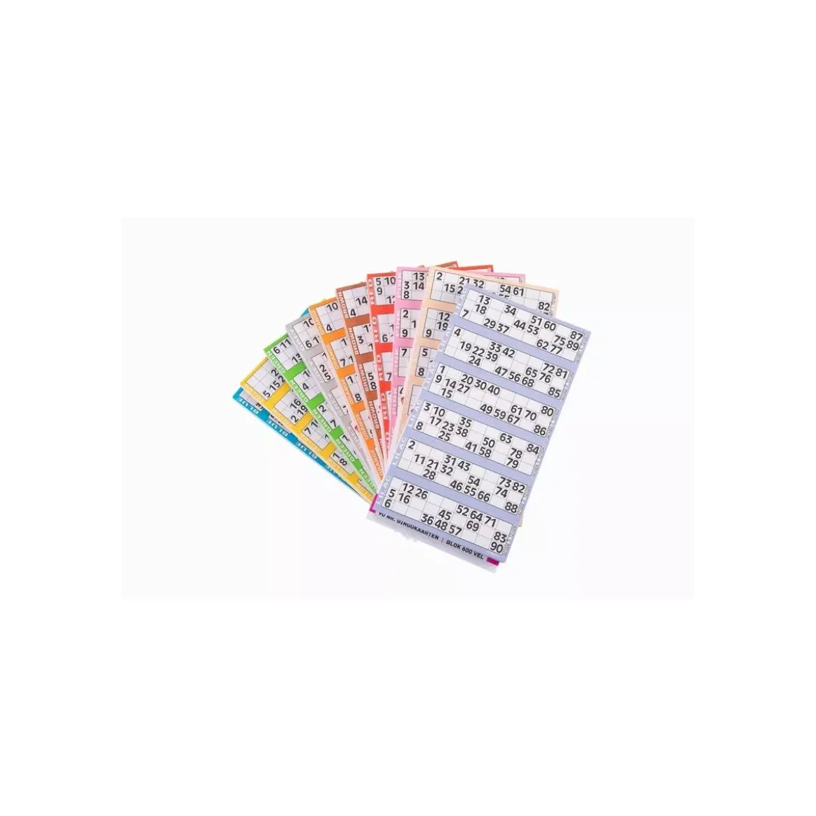 Loto - Lot de 10x600 feuilles - Chiffres 1-90