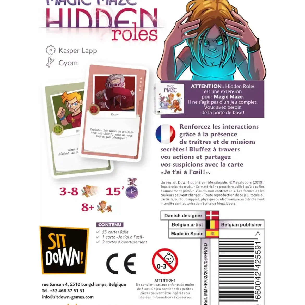 Magic Maze : Hidden Roles - Extension