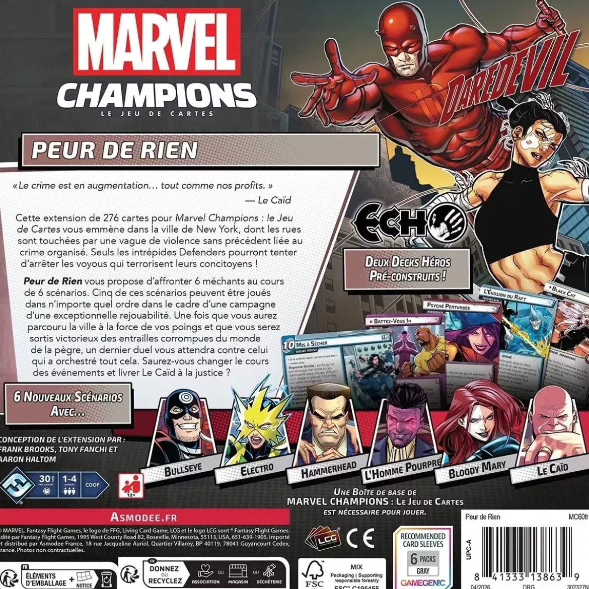 Marvel Champions : Peur De Rien - Extension