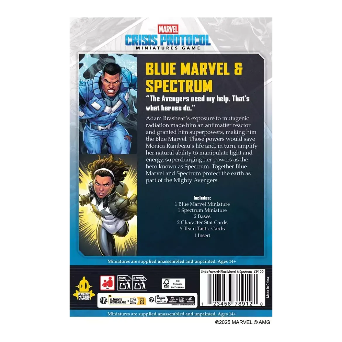 Marvel Crisis Protocol : Blue Marvel & Spectrum - Character Pack