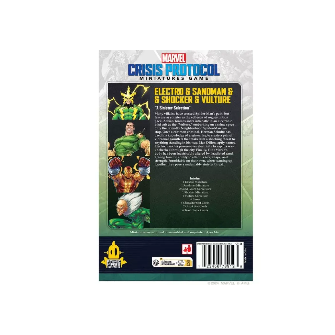 Marvel Crisis Protocol : Electro & Sandman & Shocker & Vulture - Character Pack