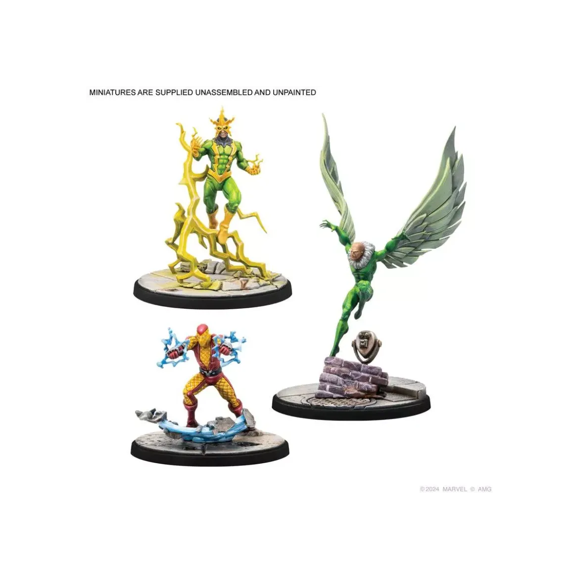 Marvel Crisis Protocol : Electro & Sandman & Shocker & Vulture - Character Pack