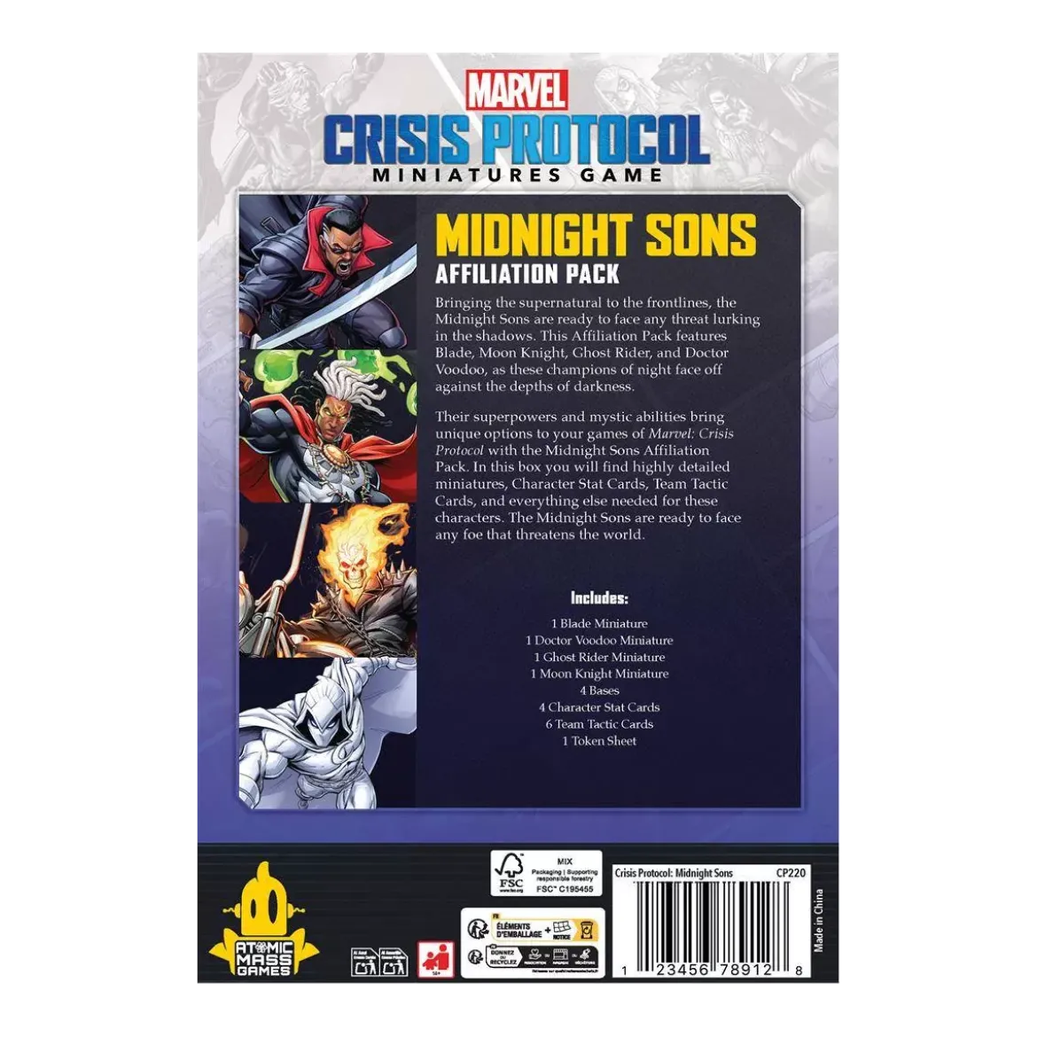 Marvel Crisis Protocol : Midnight Sons - Affiliation Pack
