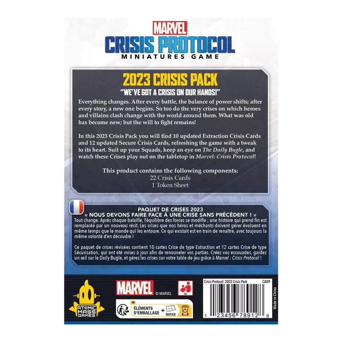 Marvel Crisis Protocol - Paquet de Crises 2023