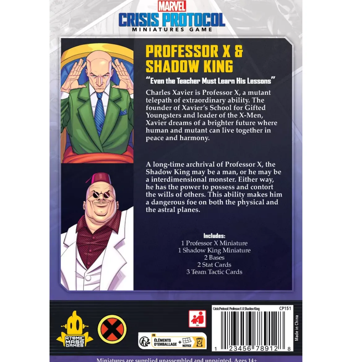 Marvel Crisis Protocol : Professor X & Shadow King - Character Pack