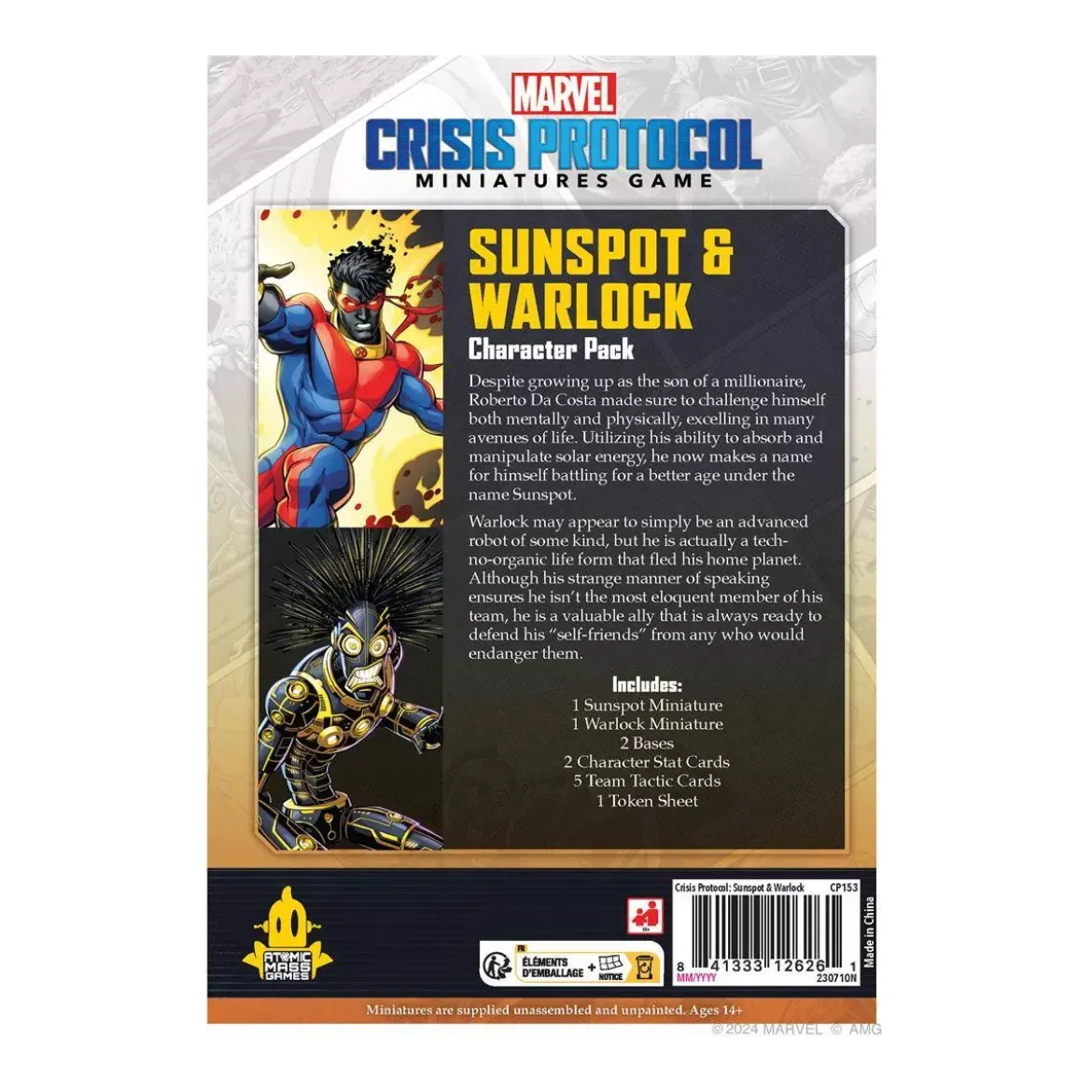Marvel Crisis Protocol : Sunspot & Warlock - Character Pack