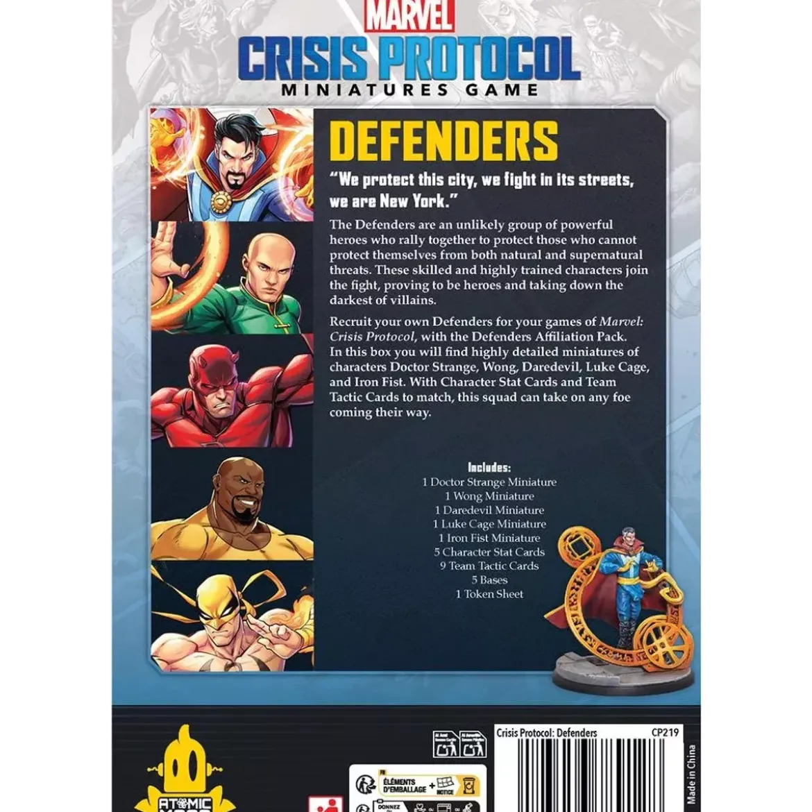 Marvel Crisis Protocol : The Defenders - Affiliation Pack