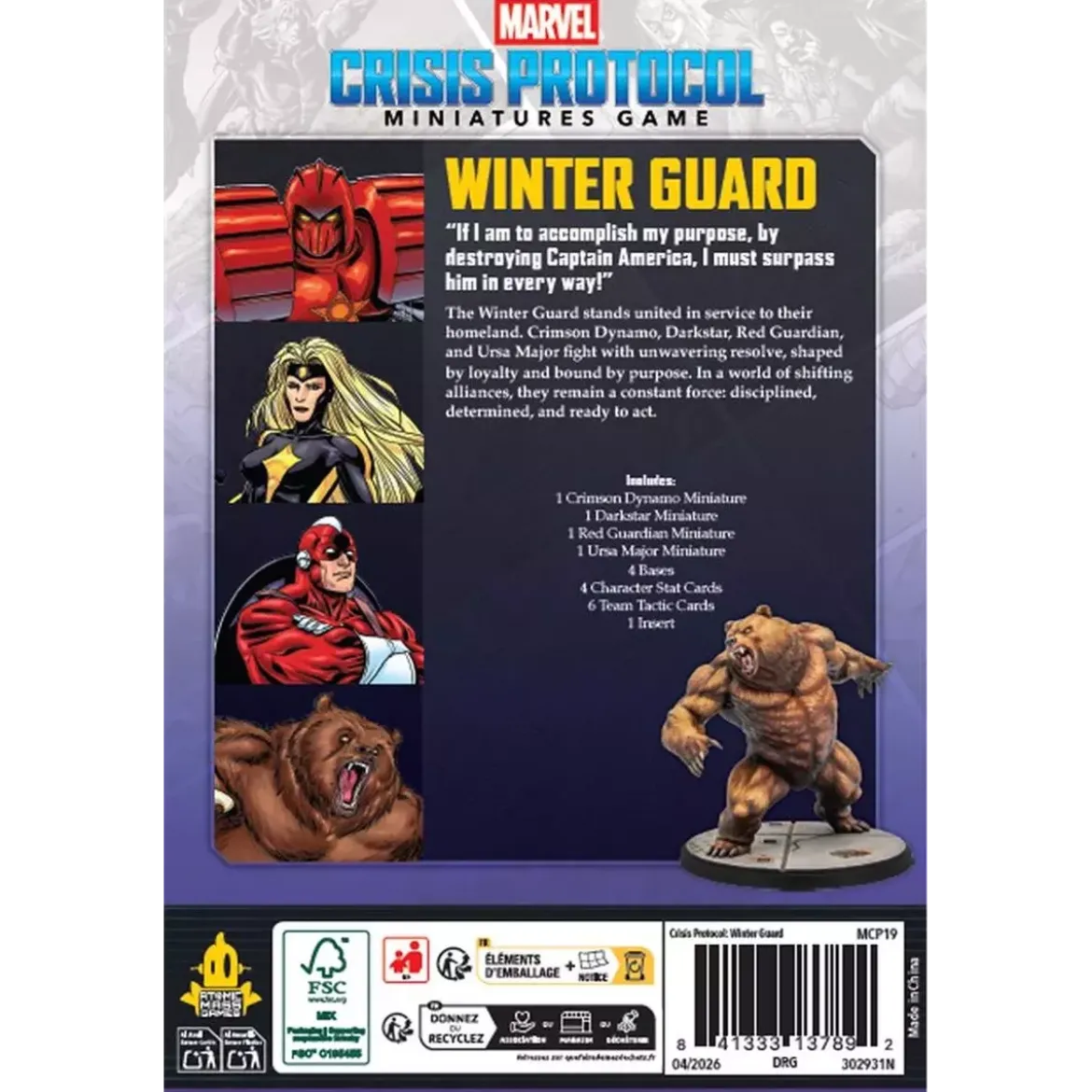 Marvel Crisis Protocol : Winter Guard - Affiliation Pack