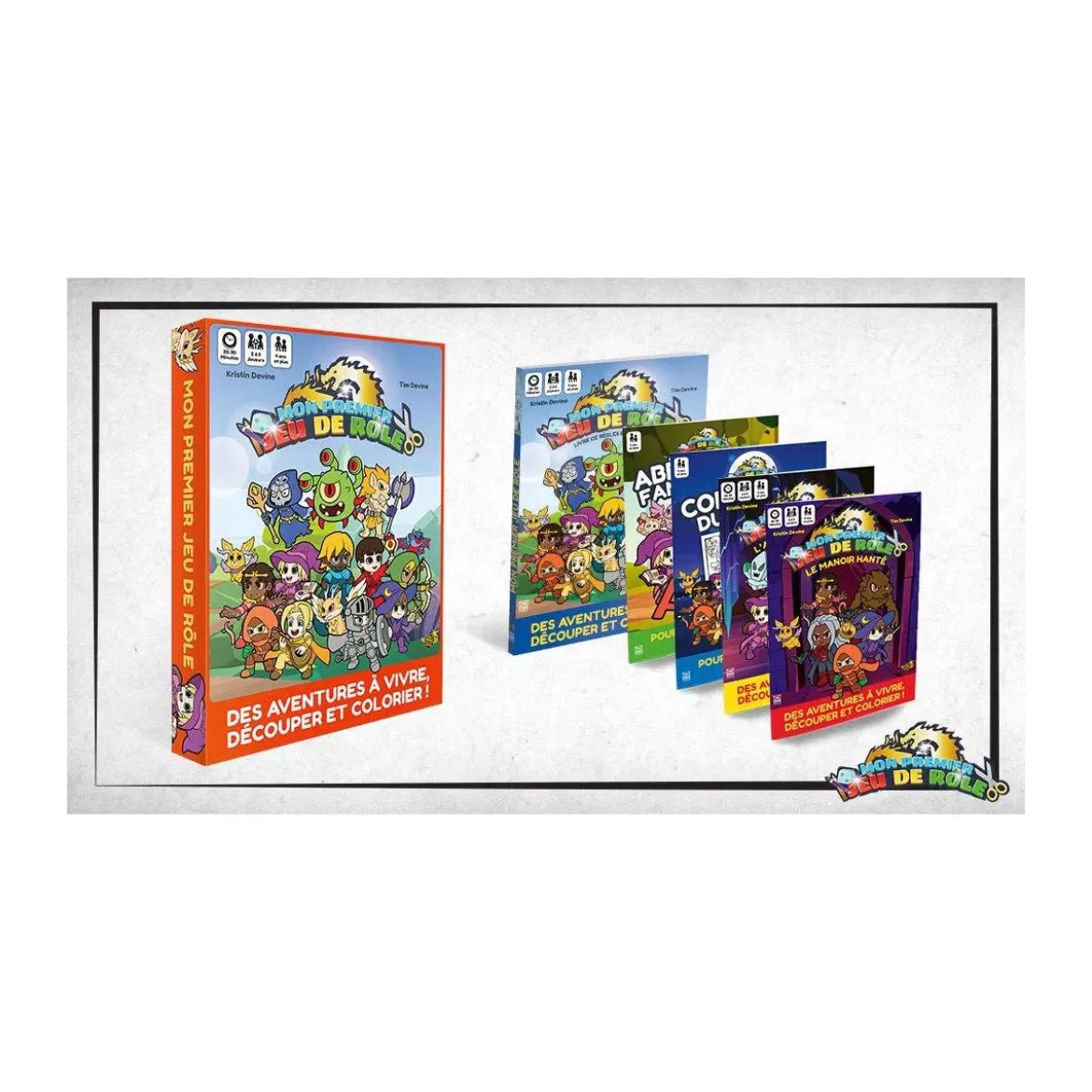 Mon Premier Jeu de Rôle - Une Aventure à Colorier : Coffret Intégral