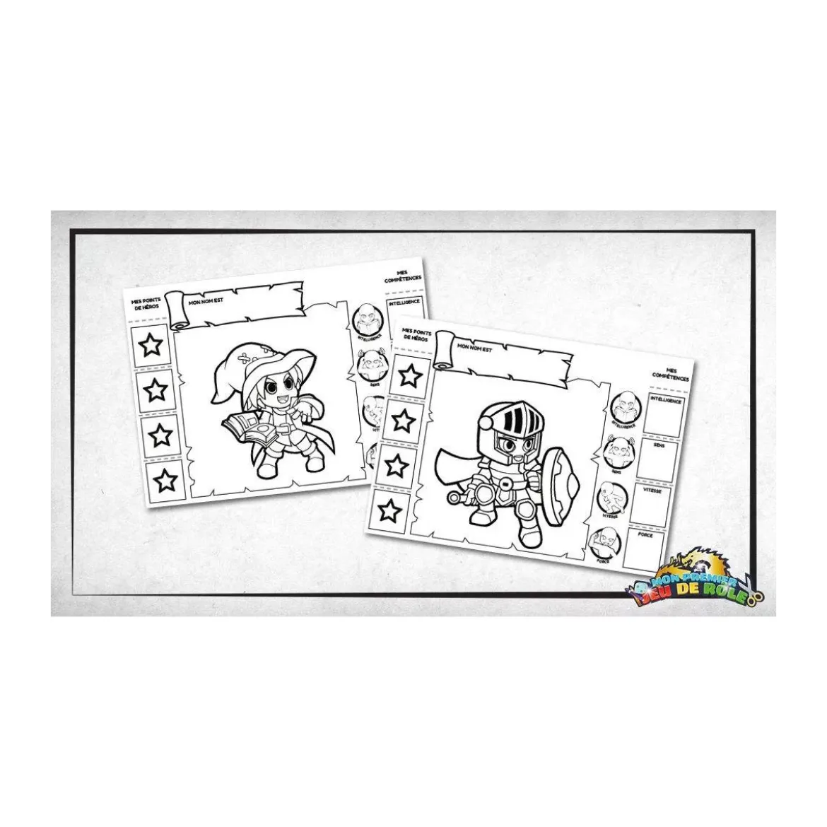 Mon Premier Jeu de Rôle - Une Aventure à Colorier : Coffret Intégral