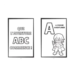 Mon Premier Jeu de Rôle - Une Aventure à Colorier : Abécédaire