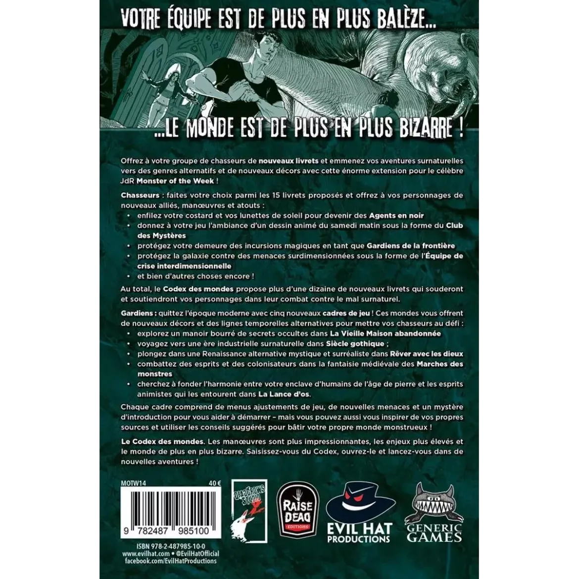 Monster of the Week : Le Codex des Mondes