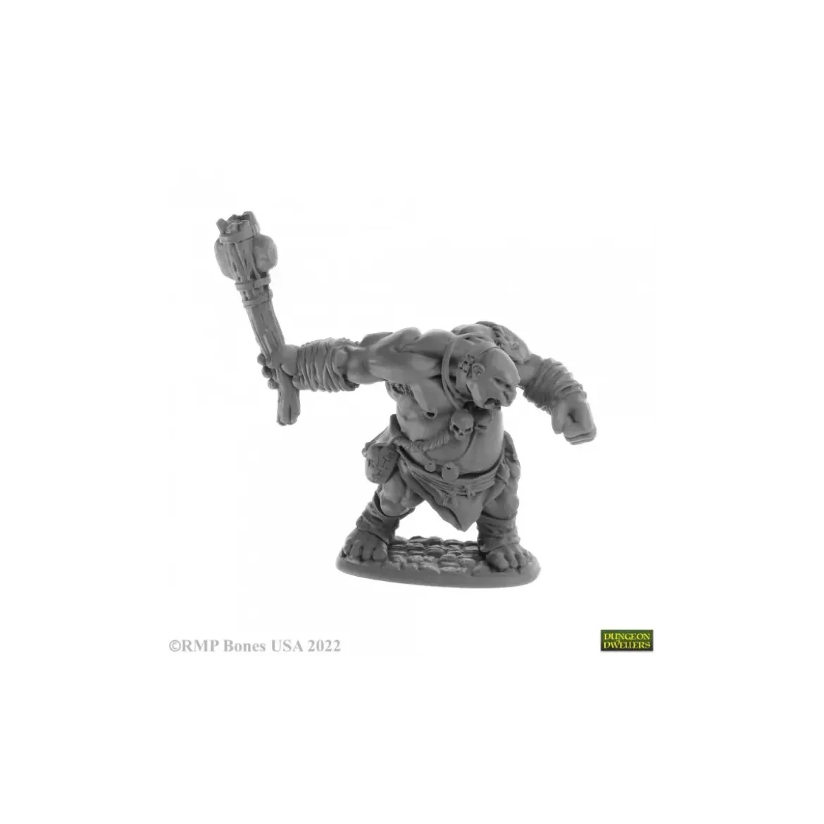 Ogre Clubber, Ogre Fighter - Figurine Créatures Reaper Miniatures