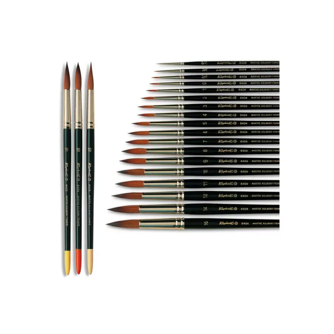 Pinceau Raphaël Kolinsky S 8404 - Taille n° 4/0 Pointe Fine