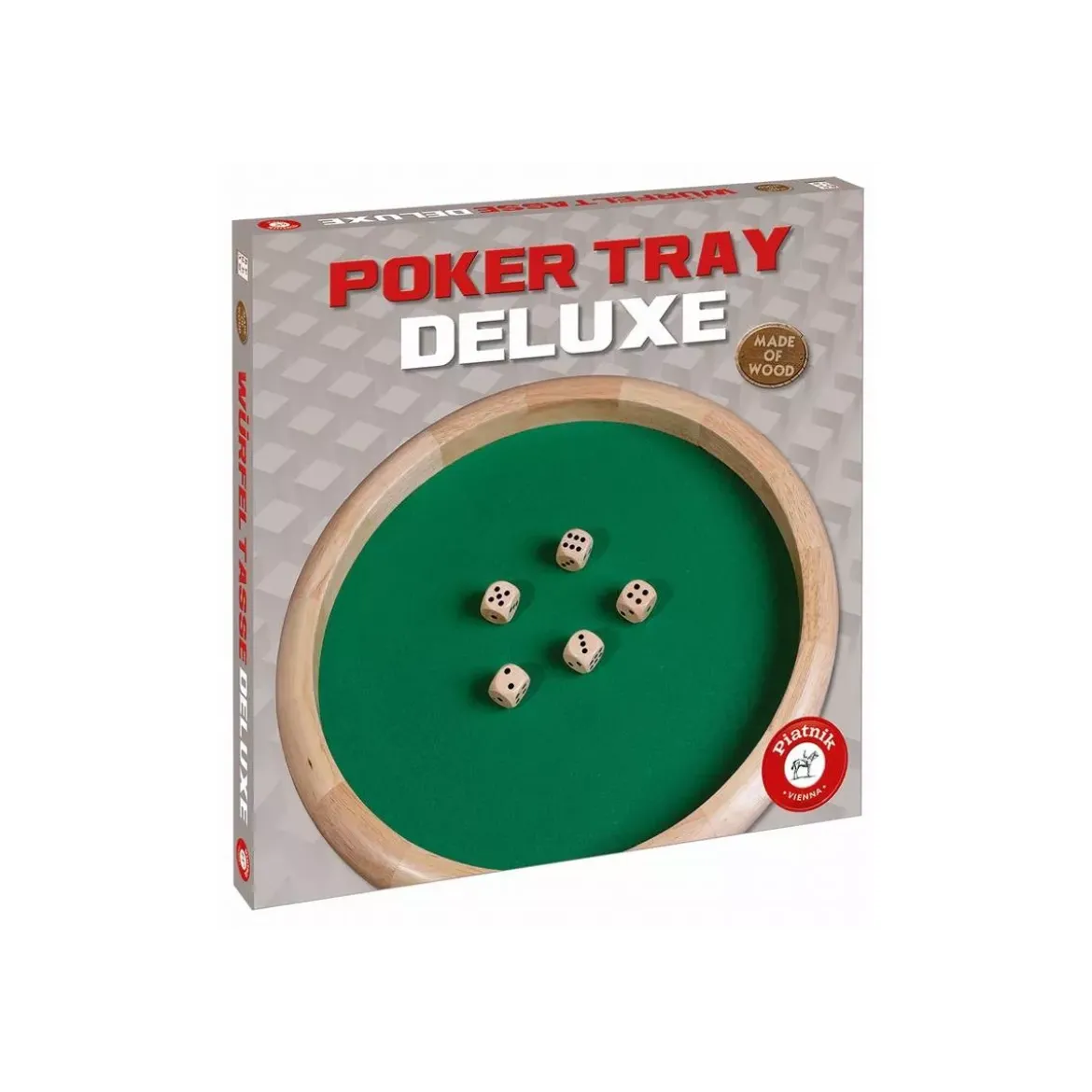 Piste de Dés Ronde 45 cm Luxe avec 5 dés