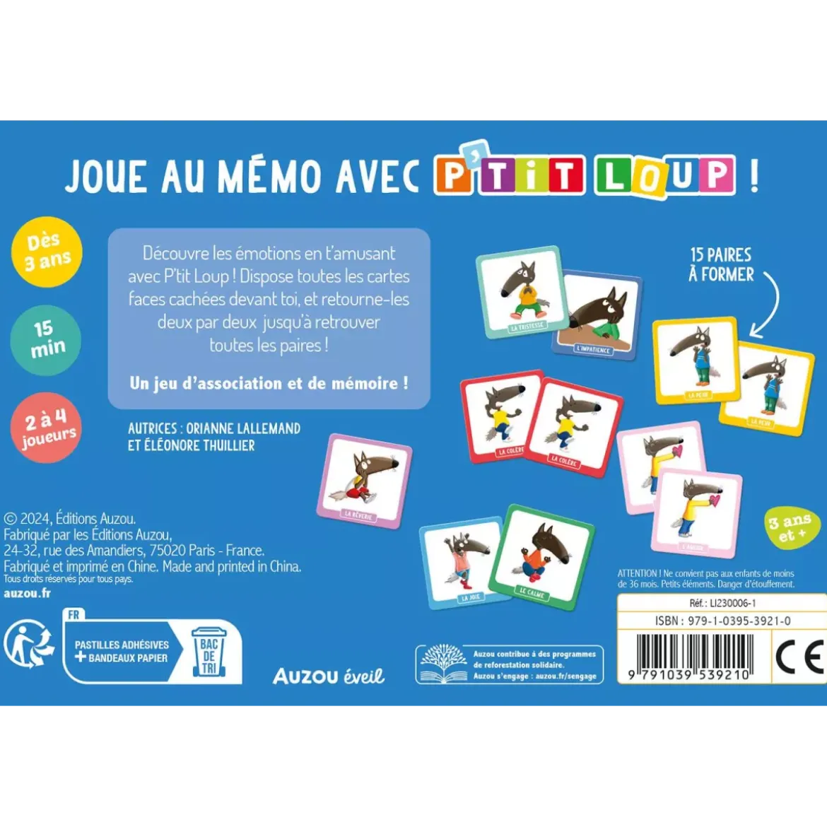 P'tit Loup - Mon Mémo des Émotions