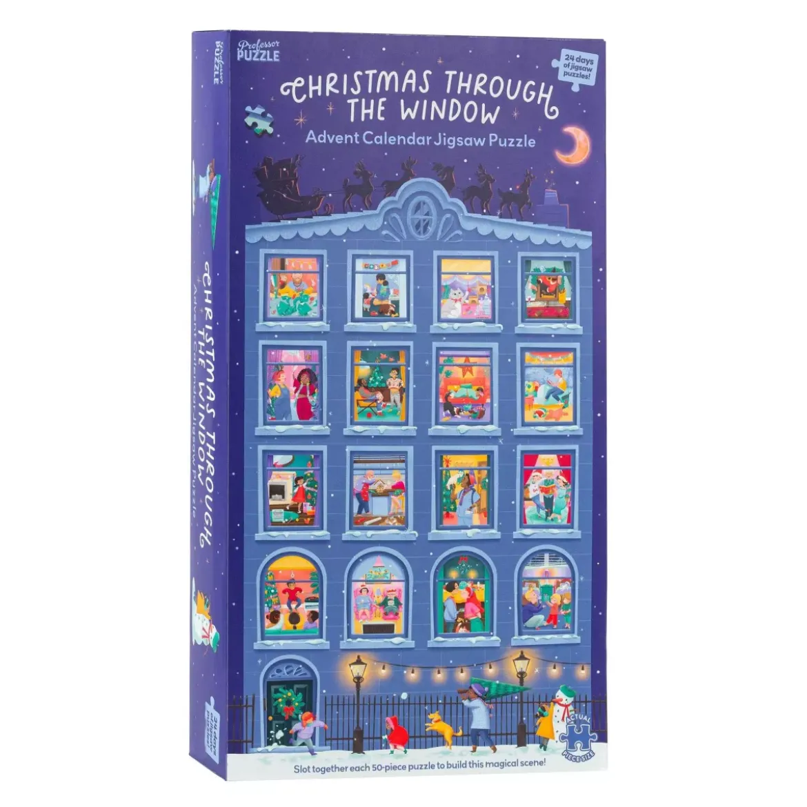 Puzzle Calendrier de l'Avent - Christmas through the Window - 24 x 50 pièces