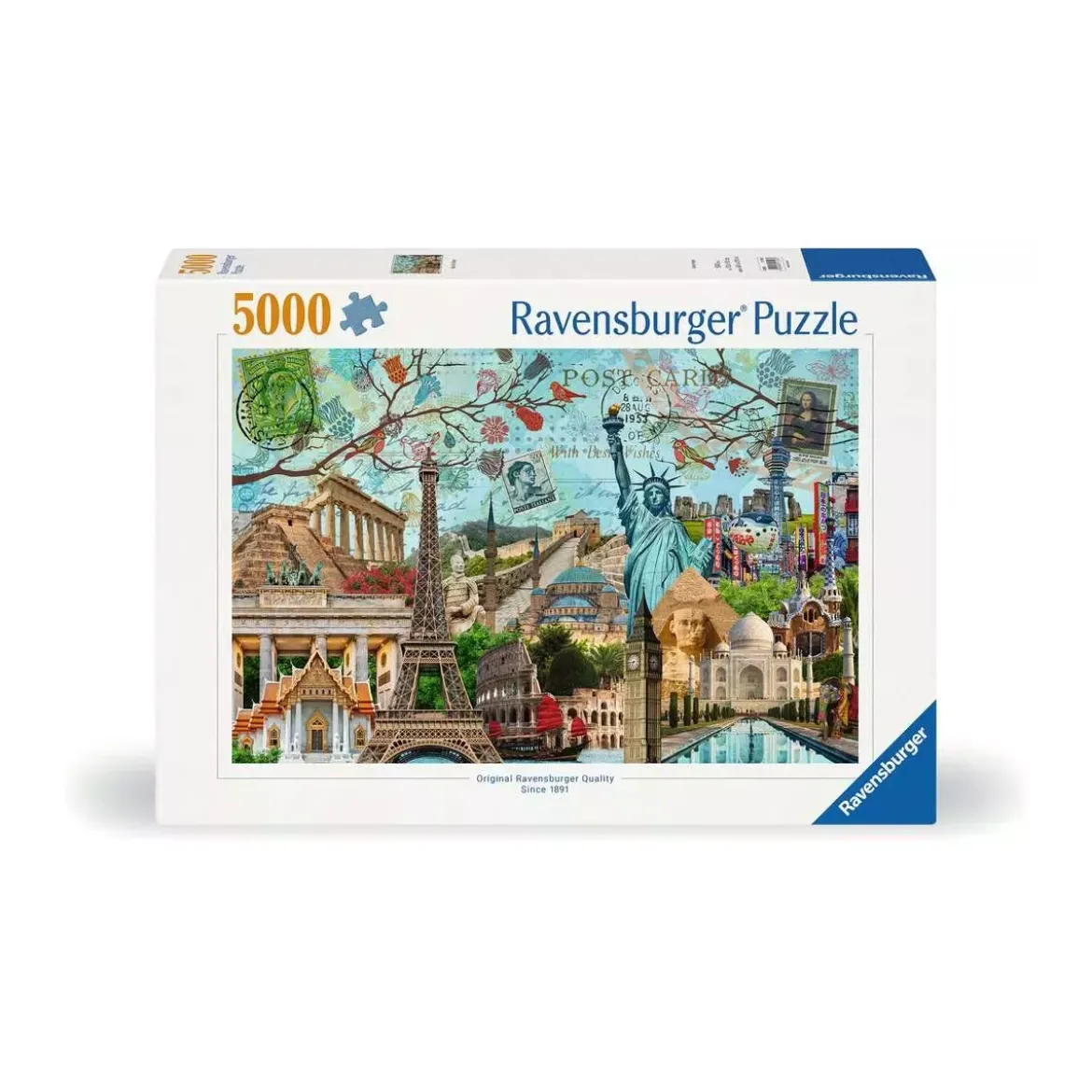 Puzzle Carte Postale des Monuments - 5000 pièces