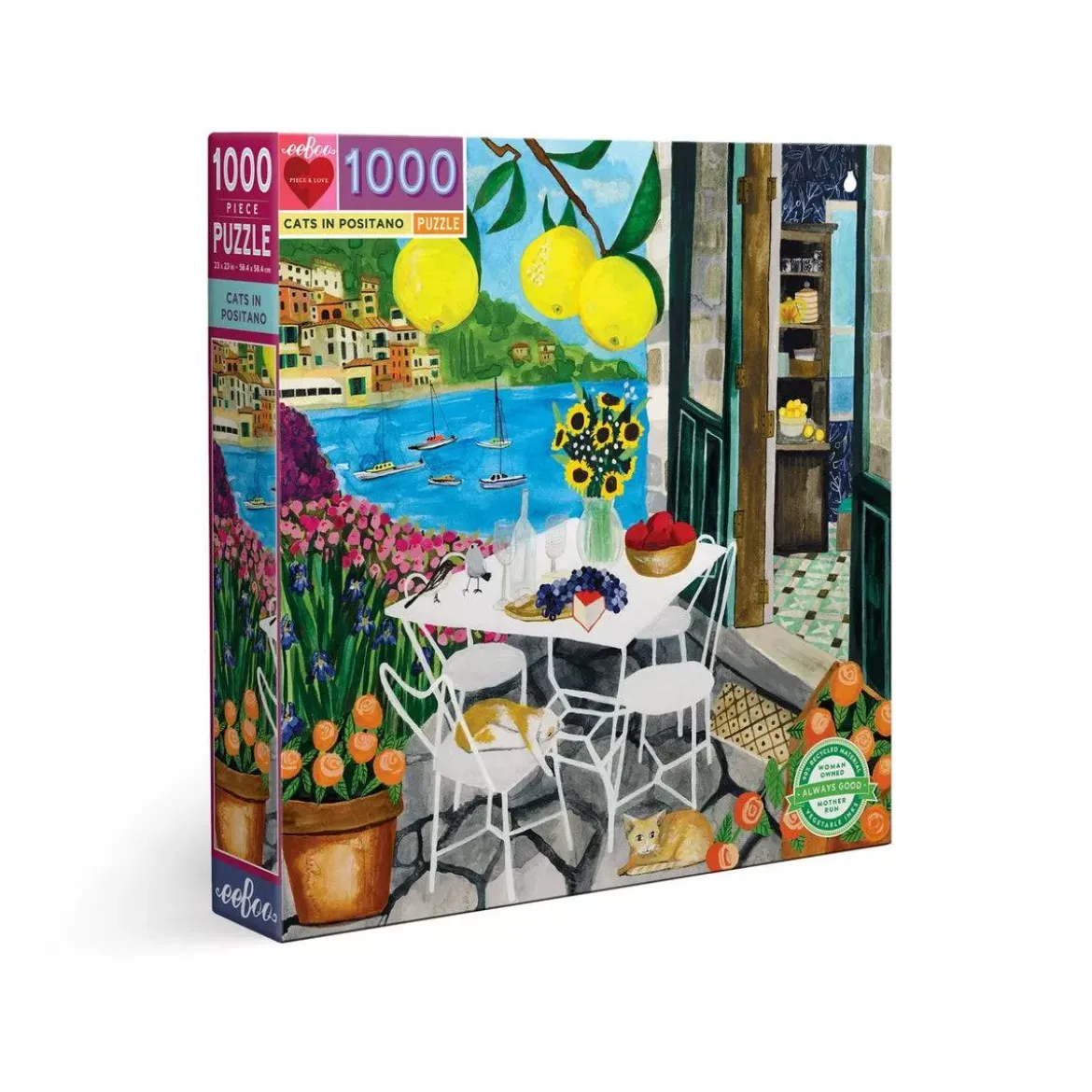 Puzzle Cats in Positano - 1000 pièces