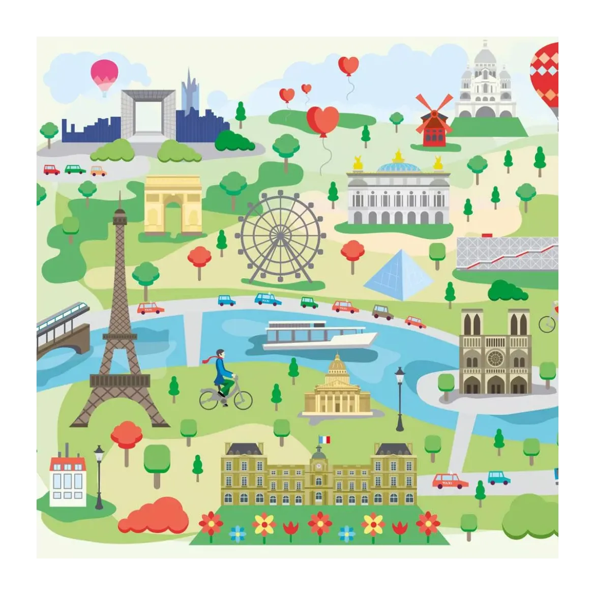 Puzzle Cuzzle Paris Illustré - 30 pièces
