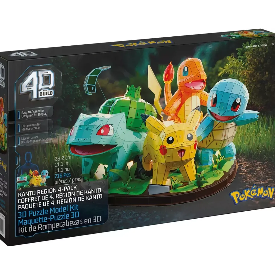 Puzzle 4D Build - Pokémon : Diorama Région Kanto - 716 pièces