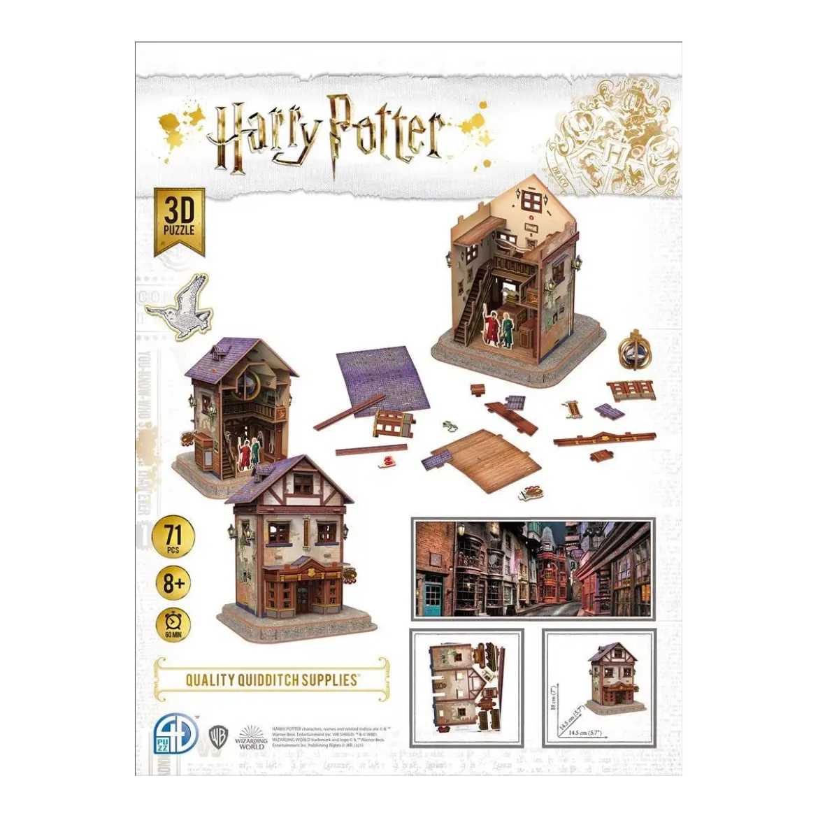 Puzzle 3D Harry Potter - Accessoires de Quidditch - 71 pièces