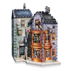 Puzzle 3D Harry Potter Diagon Alley : Boutiques Weasley, farces pour sorciers facétieux et La Gazette du Sorcier - 285 pièces