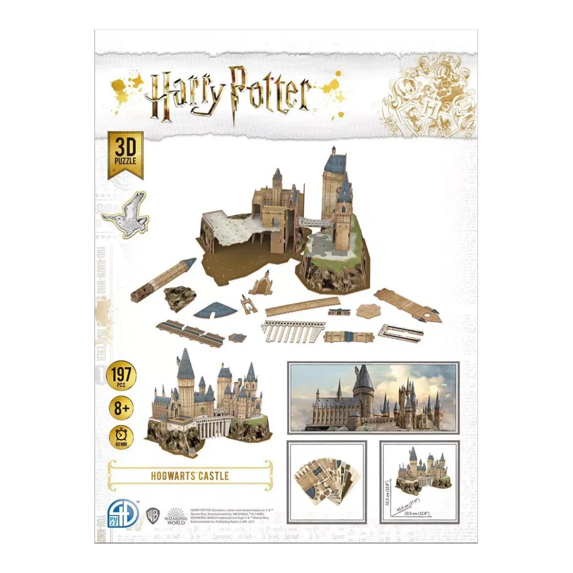 Puzzle 3D Harry Potter - Le Château de Poudlard - 197 pièces