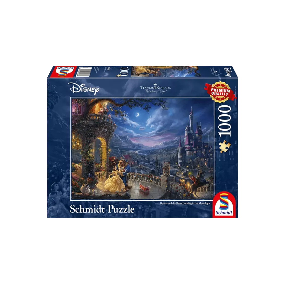 Puzzle Disney La Belle et la Bête : Danse au clair de Lune - 1000 pièces