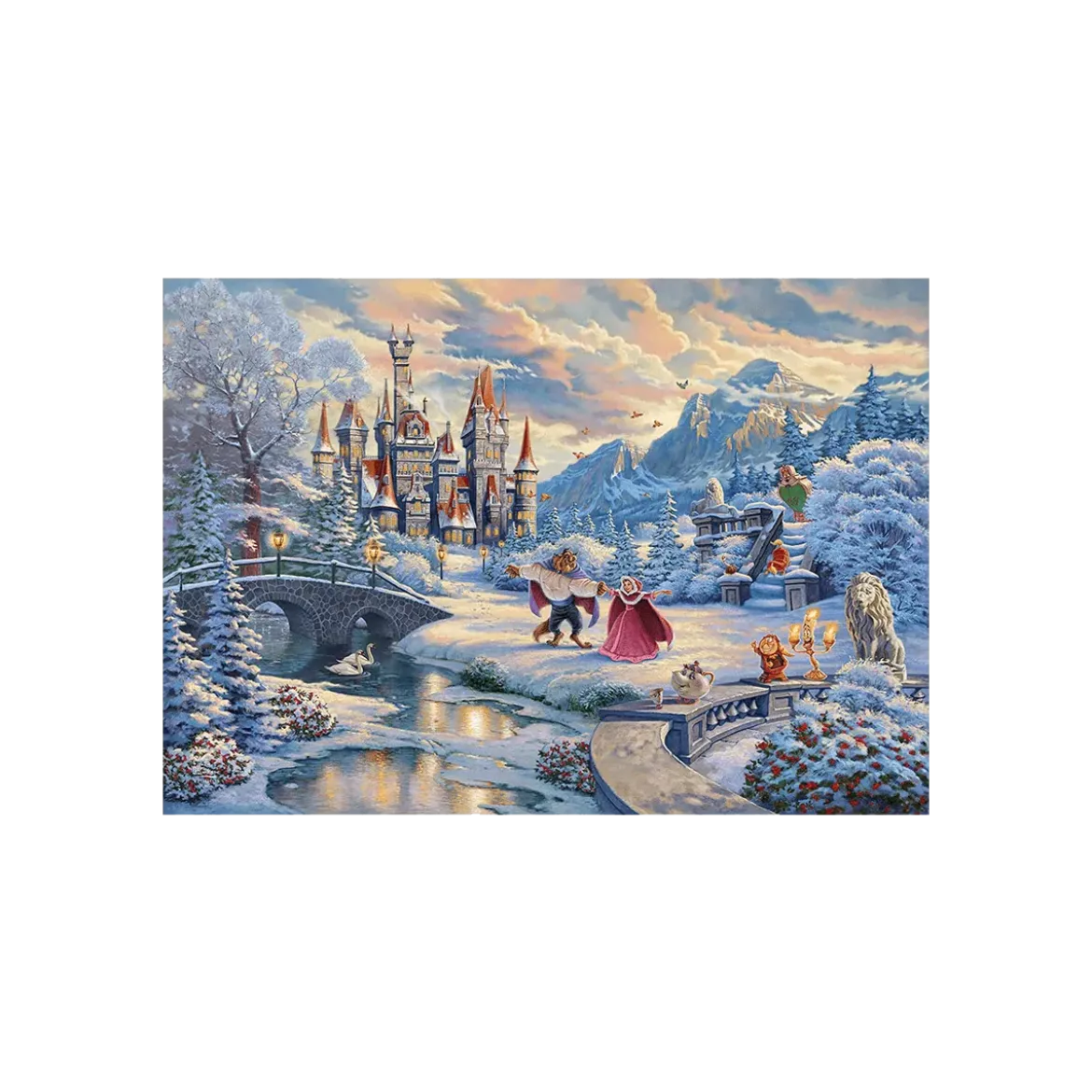 Puzzle Disney La Belle et la Bête Enchantement Hivernal - 1000 pièces