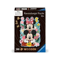 Puzzle en Bois Mickey et Minnie - 300 pièces