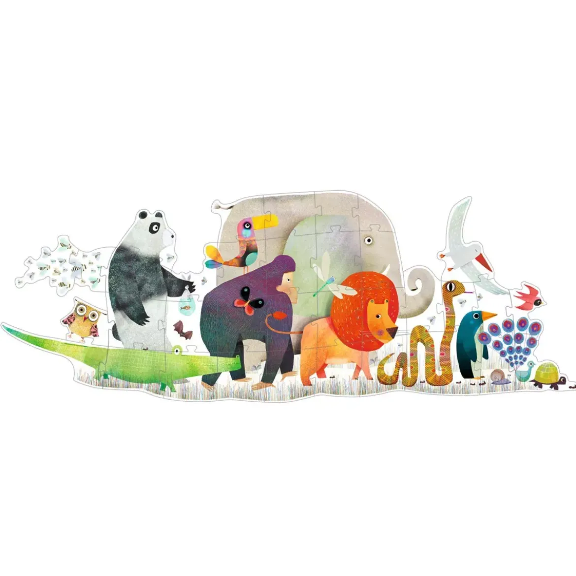 Puzzle Géant La Parade des Animaux - 36 pièces